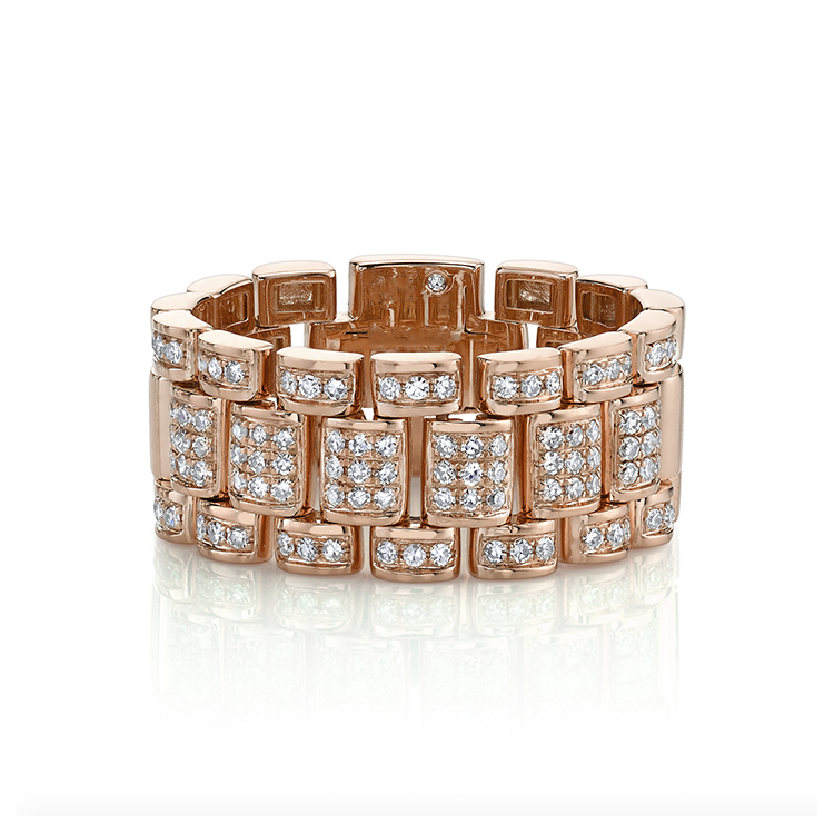 Mens Iced Out Pav Diamond Ring