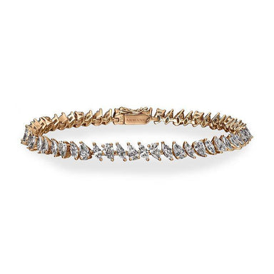 Mixed Pear & Marquise Tennis Bracelet - Armans Fine Jewellery