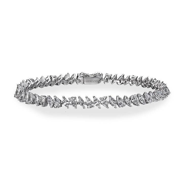 Mixed Pear & Marquise Tennis Bracelet - Armans Fine Jewellery