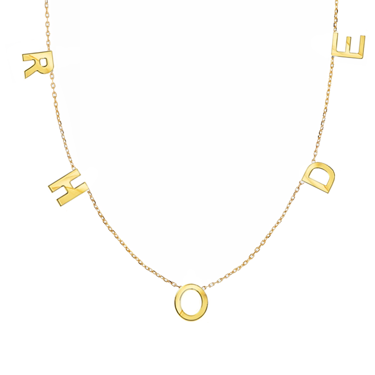 Hermes initial necklace online