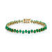 Multiway Pear Green Emerald Tennis Bracelet - Armans Fine Jewellery