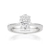 Oval Allure Engagement Ring with Diamond Band - Armans Fine Jewellery