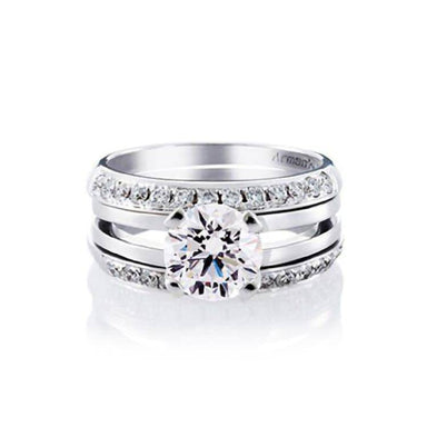 Round Ellipse Engagement Ring - Armans Fine Jewellery