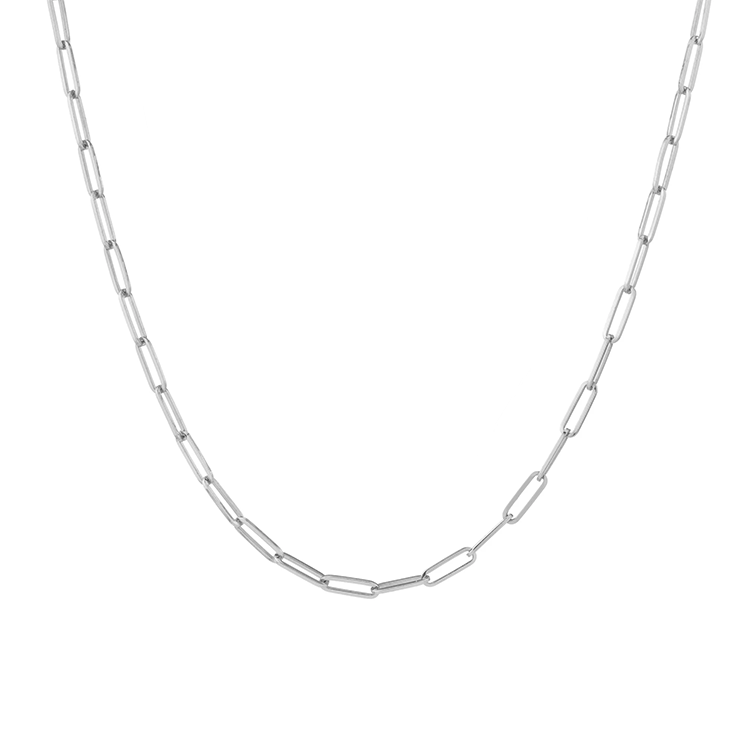 Large Solid Gold Paper Clip Chain - Armans Fine Jewellery