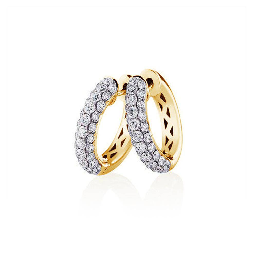 Pavè Diamond Hoops - Armans Fine Jewellery