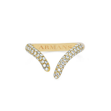 Pavé Diamond Snake Ring - Armans Fine Jewellery