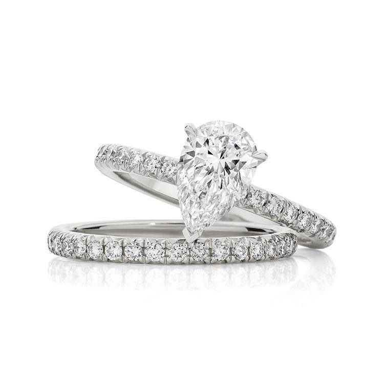 Pear Allegra Lab Grown Engagement Ring | Armans Fine Jewellery
