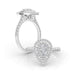Pear Double Halo Engagement Ring - Armans Fine Jewellery