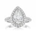 Pear Halo Engagement Ring - Armans Fine Jewellery