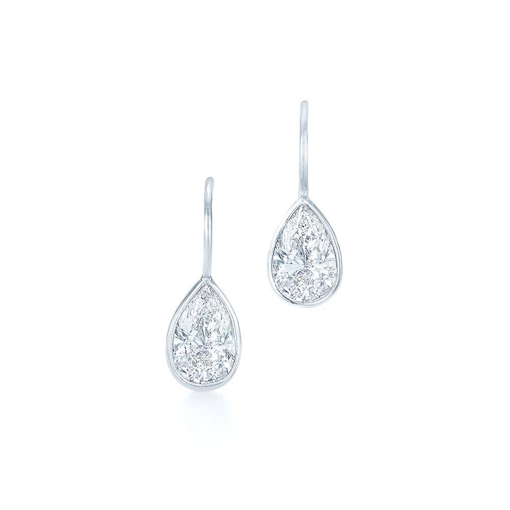 Pear Bezel Drops - Armans Fine Jewellery