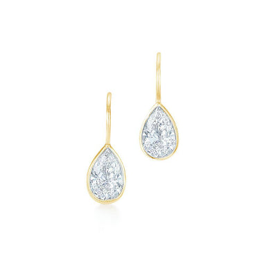 Pear Bezel Drops - Armans Fine Jewellery