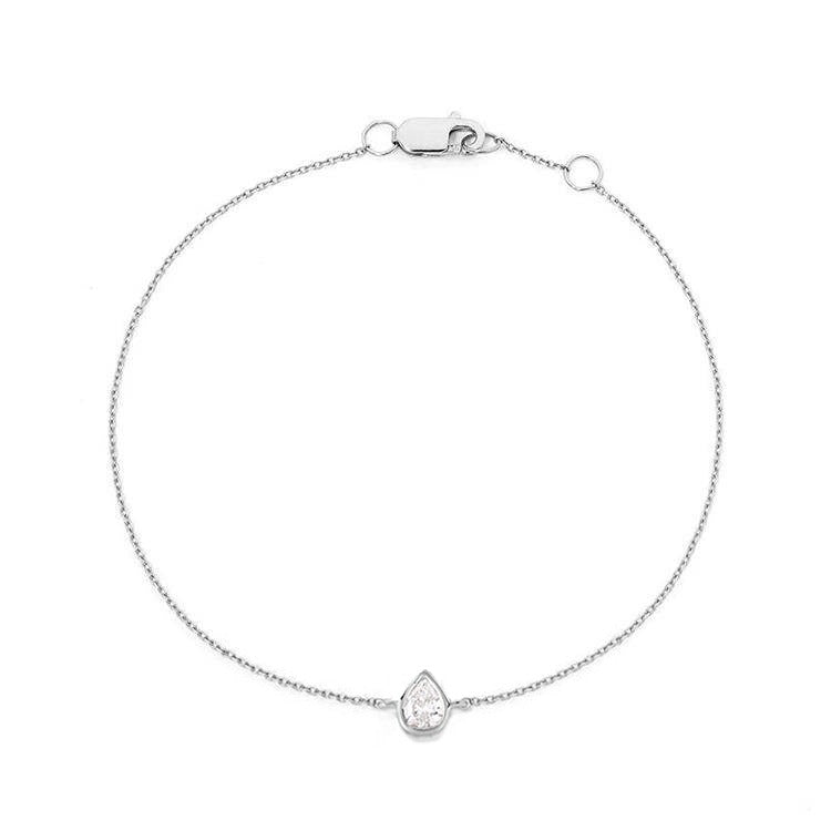 Pear Bezel Set Diamond Bracelet - Armans Fine Jewellery