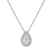 Pear Halo Diamond Pendant - Armans Fine Jewellery