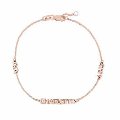 Petite Multi Name Bracelet - Armans Fine Jewellery