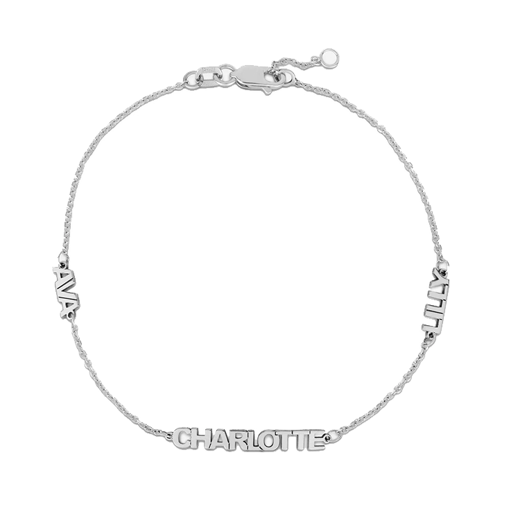 Petite Multi Name Bracelet - Armans Fine Jewellery