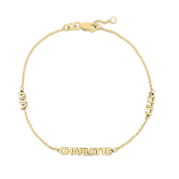 Petite Multi Name Bracelet - Armans Fine Jewellery
