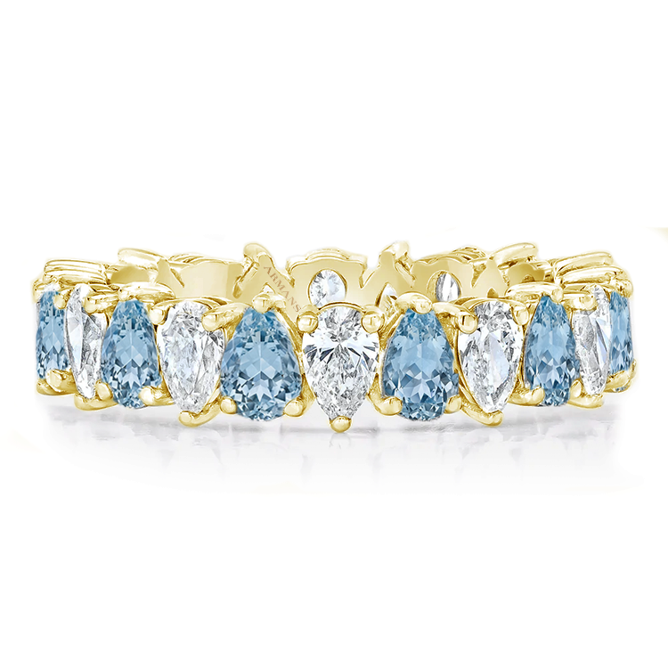 Petite Pear Gender Reveal Ring - Armans Fine Jewellery