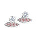 Pink Diamond Leaf Earrings - Armans Fine Jewellery