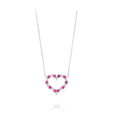 Pink Heart Sapphire Pendant - Armans Fine Jewellery