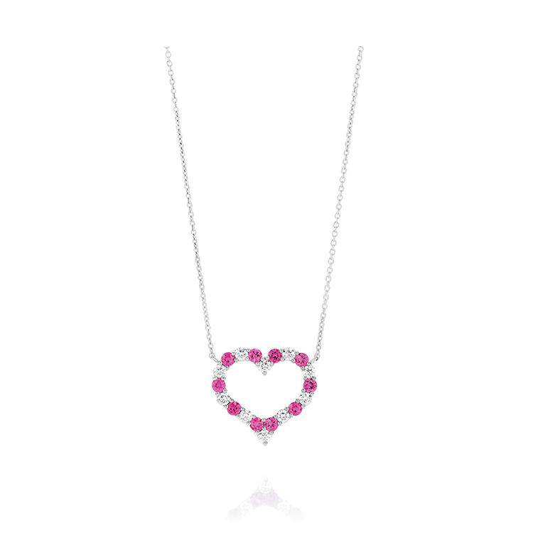 Tiffany & Co Heart Necklace in Rubedo Metal Pink Silver Gold ref.785163 -  Joli Closet