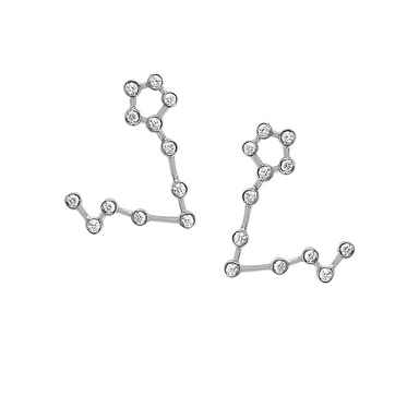 Pisces Diamond Constellation Studs - Armans Fine Jewellery