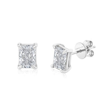 Radiant Diamond Studs - Armans Fine Jewellery