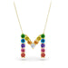 Rainbow Initial Pendant - Armans Fine Jewellery