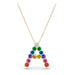 Rainbow Initial Pendant - Armans Fine Jewellery