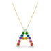 Rainbow Initial Pendant - Armans Fine Jewellery