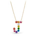 Rainbow Initial Pendant - Armans Fine Jewellery