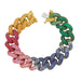 Rainbow Pavé Link Bracelet - Armans Fine Jewellery
