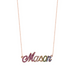 Rainbow Name Necklace - Armans Fine Jewellery