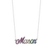 Rainbow Name Necklace - Armans Fine Jewellery