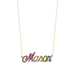 Rainbow Name Necklace - Armans Fine Jewellery