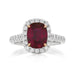 Red Ruby Engagement Ring - Armans Fine Jewellery