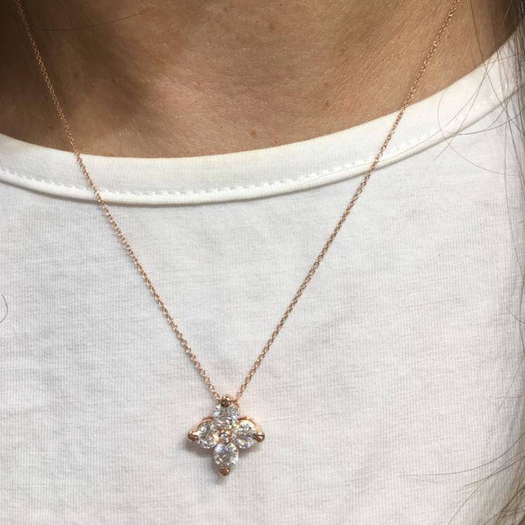 Rose Diamond Pendant - Armans Fine Jewellery