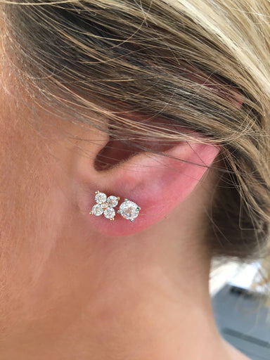 Starburst Diamond Studs - Armans Fine Jewellery