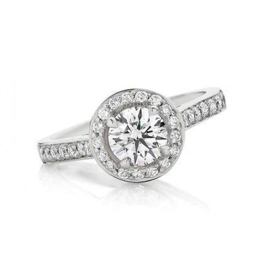 Round Halo Engagement Ring - Armans Fine Jewellery