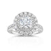 Round Double Halo Engagement Ring - Armans Fine Jewellery