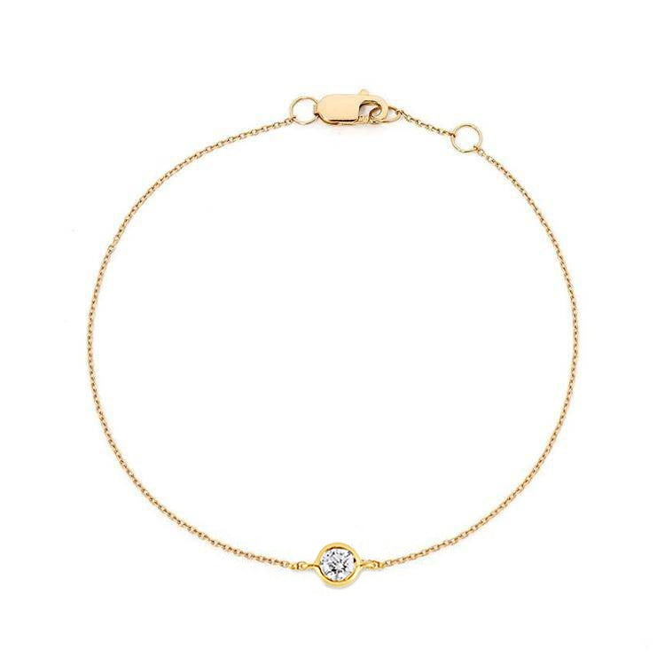 Round Bezel Set Diamond Bracelet - Armans Fine Jewellery