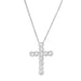 Round Bezel Set Diamond Cross Necklace - Armans Fine Jewellery