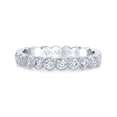 Round Bezel Set Diamond Eternity Band - APPROVAL - Armans Fine Jewellery