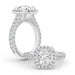Round Cushion Halo Engagement Ring - Armans Fine Jewellery