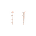 Round Diamond Droplet Chain Earrings - Armans Fine Jewellery