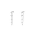 Round Diamond Droplet Chain Earrings - Armans Fine Jewellery