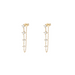Round Diamond Droplet Chain Earrings - Armans Fine Jewellery