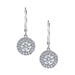 Round Halo Drop Earrings - APPROVAL - Armans Fine Jewellery