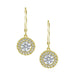 Round Halo Drop Earrings - APPROVAL - Armans Fine Jewellery