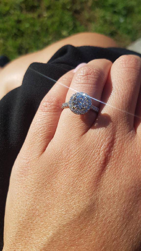 Imperial Halo Engagement Ring - Armans Fine Jewellery