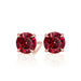 Round Ruby Studs - Armans Fine Jewellery